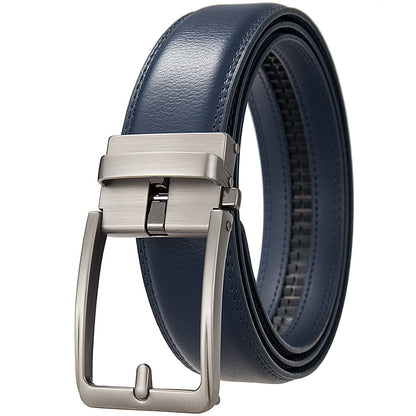 Men's Creative Automatic Buckle Split Leather Belts