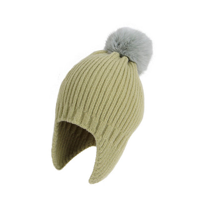 Children's Winter Hat Thermal Lei Knitted Woolen Kids' Headwear