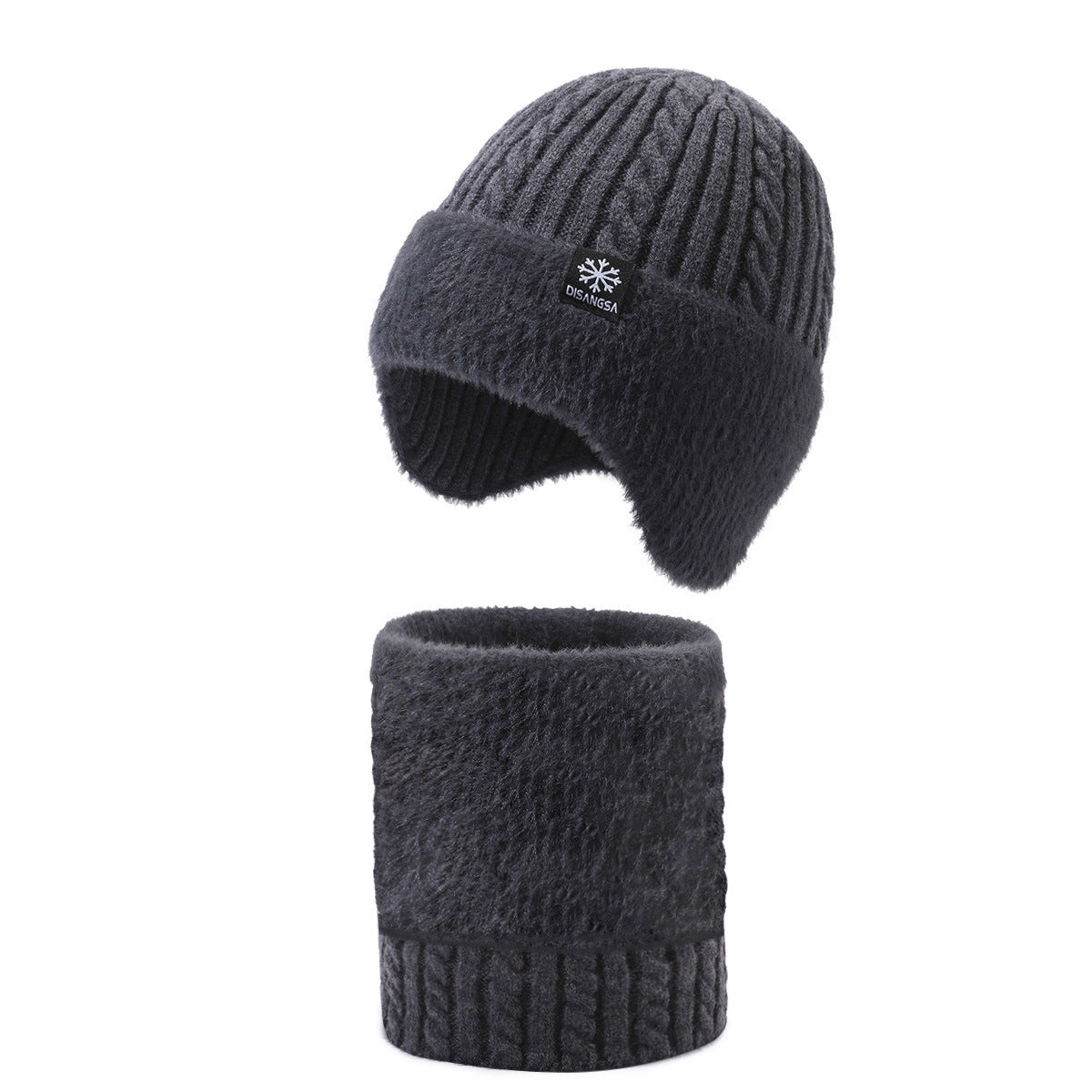 Men's Winter Outdoor Cycling Warm Two-piece Suit Hats & Caps