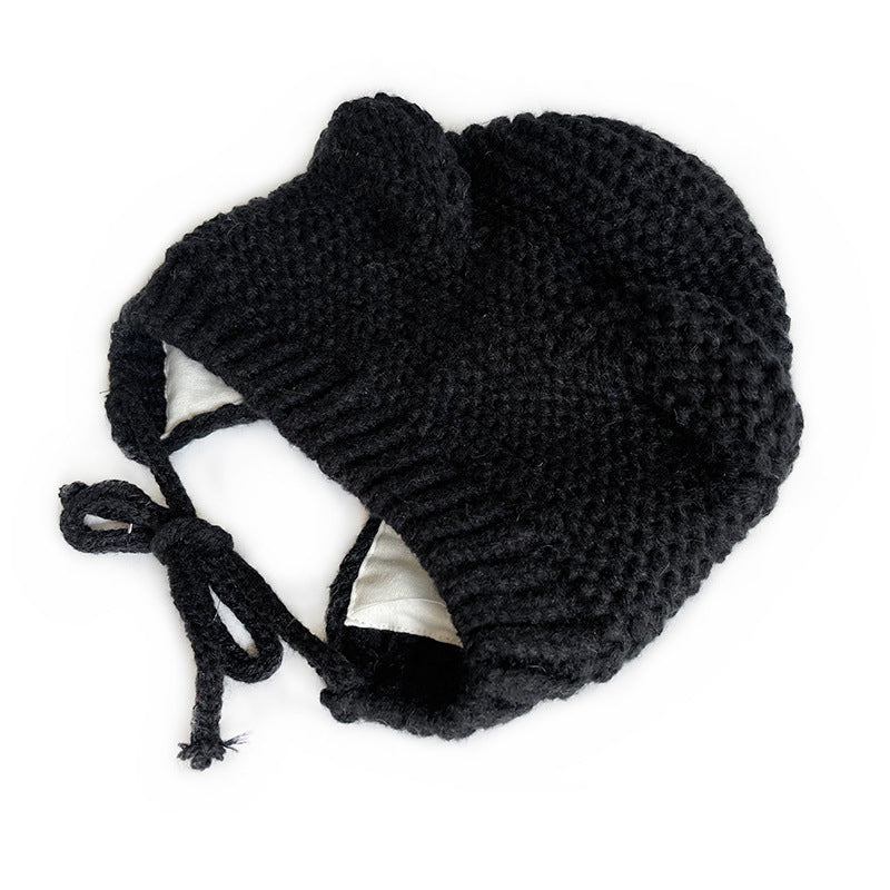 Children's Cat Brother Knitted Hat Cute With Ears Boys Kids' Headwear