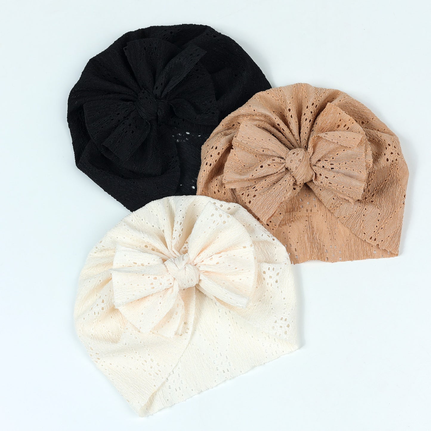 Children's Solid Color Hollow Breathable Hat Infant Kids' Headwear