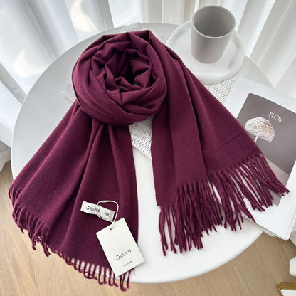 Women's Cashmere Texture Thickened Warm Korean Fashion Scarfs