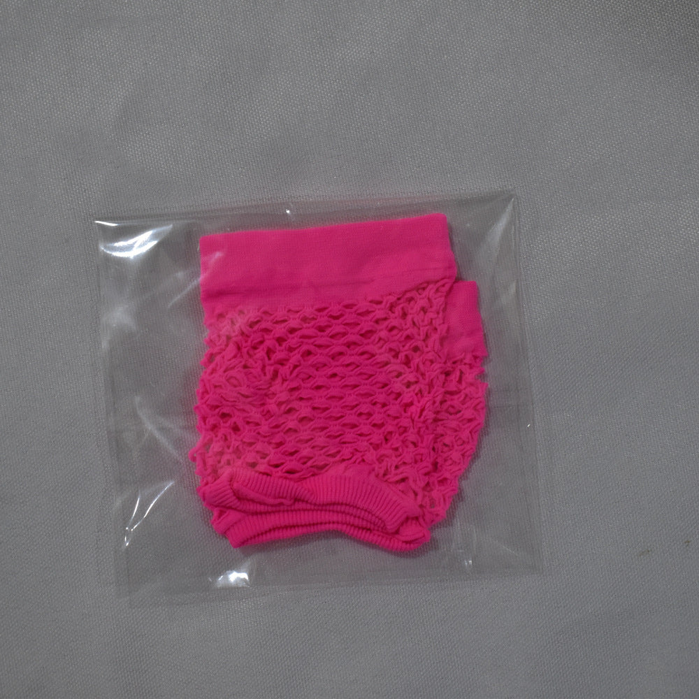 Short Fishnet Nightclub Sexy Stretch Punk Mesh Gloves