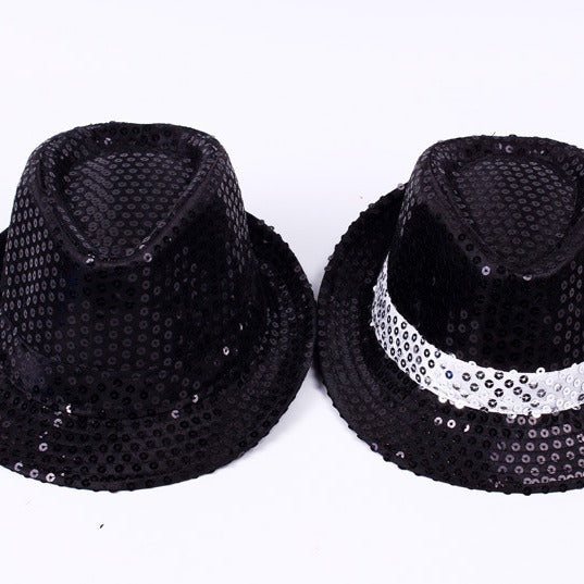 Children's Adult Top Hat Performance Show Sequined Kids' Headwear