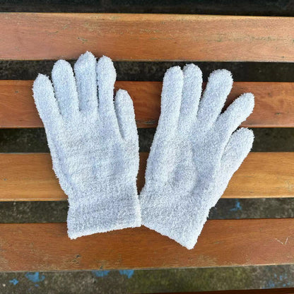 Women's & Men's Winter Towel Material Thickened Warm Full Finger Gloves