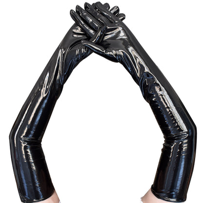 Leather Night Club Style Dark Sexy Gloves