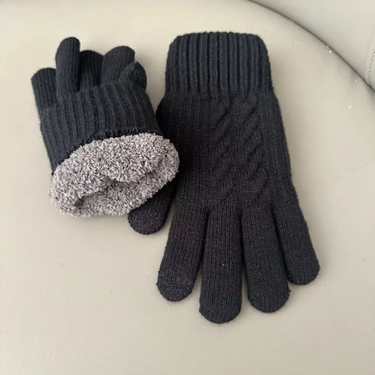 Men's Wool Touch Screen Plus Size Winter Gloves