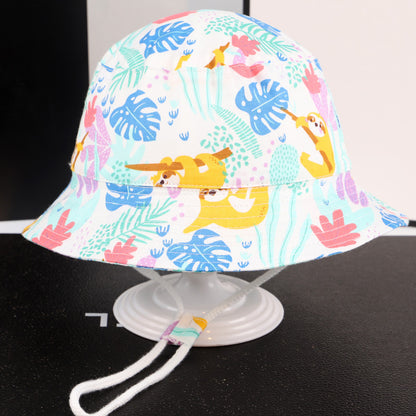 Children's Bucket Thin Korean Style Big Brim Kids' Headwear