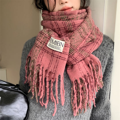 Women's Artificial Cashmere Retro Warm Long Shawl Scarfs