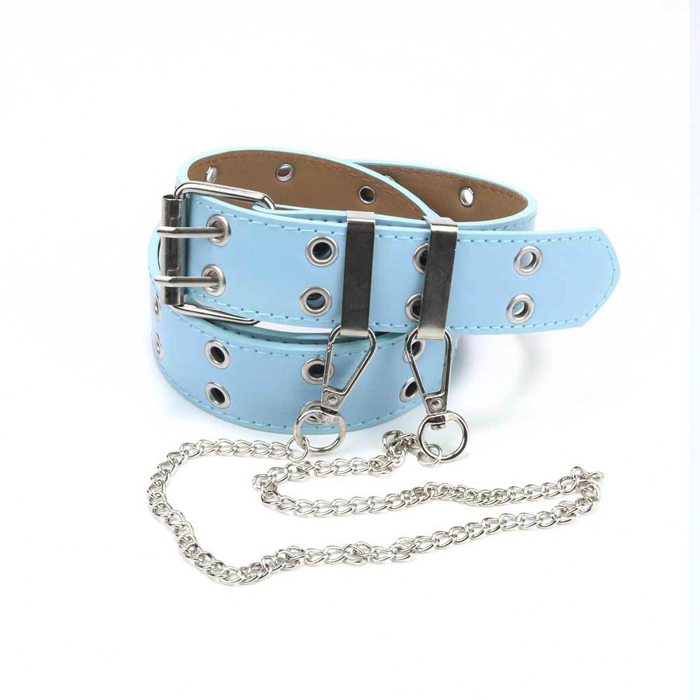 Ornament Niche Design Pink Chain Jeans Belts