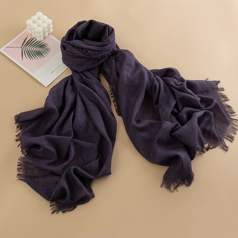 Women's Color Thin High-grade Long Air Conditioning Scarfs