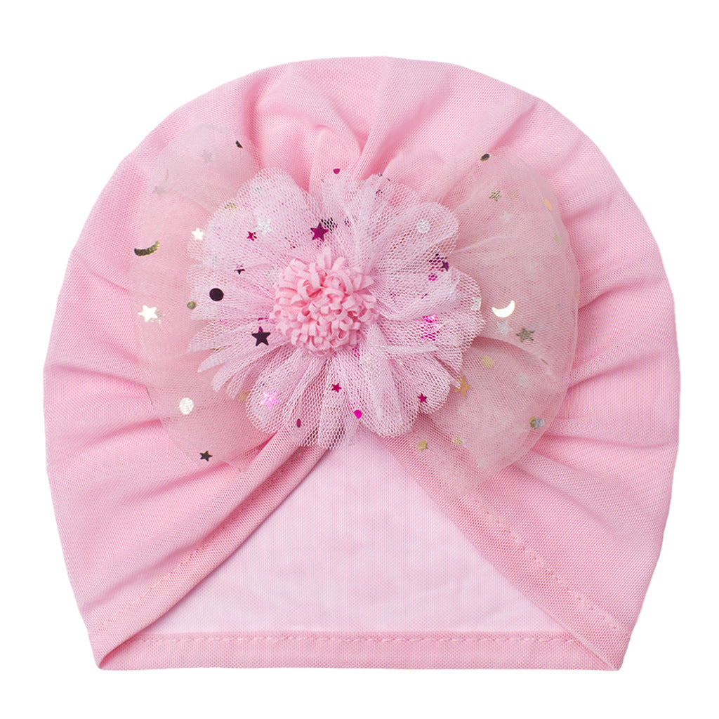 Summer Hat Mesh Thin Bow Flower Kids' Headwear