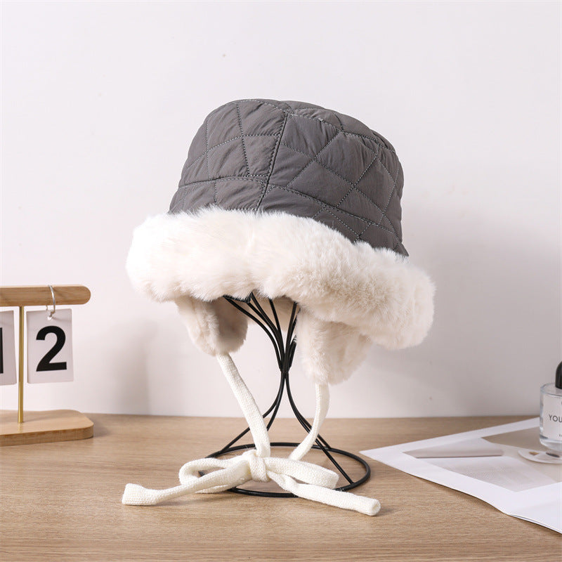 Women's Plush Warm Earflaps Northeast Cold Proof Hats & Caps