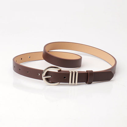 Women's Simple High-grade Imitation Leather Style Decorative Belts