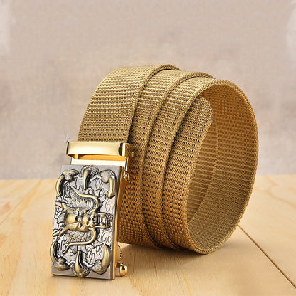 Automatic Buckle Toothless Business Casual Personalized Belts