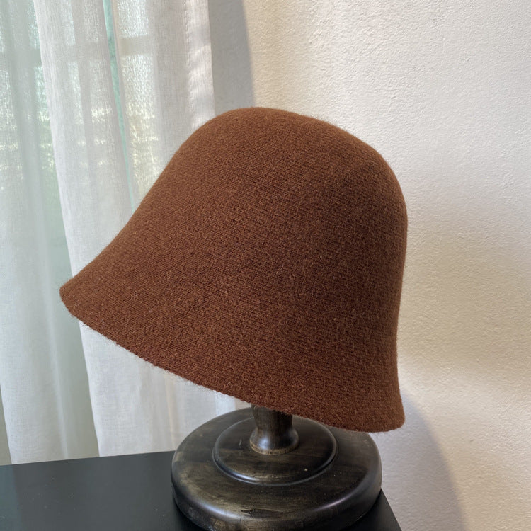 Women's Series Wool Bucket Hat Western Style Hats & Caps