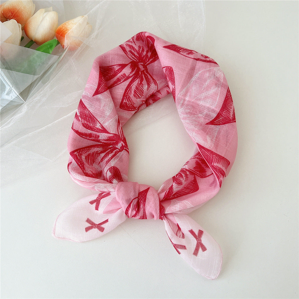 Women's Towel Silk Western Style Fashion Decorative Scarfs