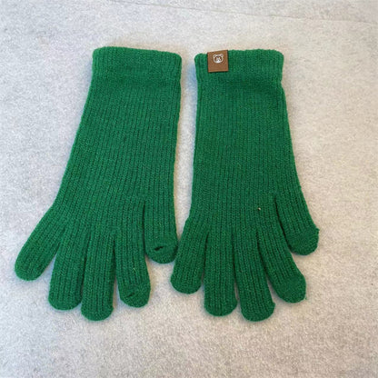 Women's Fashionable Knitted Knitting Wool Winter Warm Lengthened Wrist Gloves