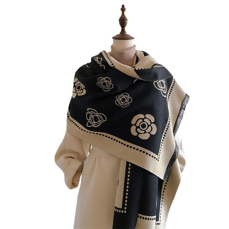 Winter High Sense Thick Warm Air Conditioning Scarfs