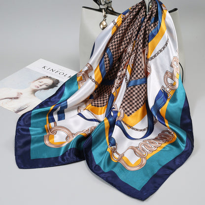 Large Kerchief Printed Female Mother's Outer Scarfs