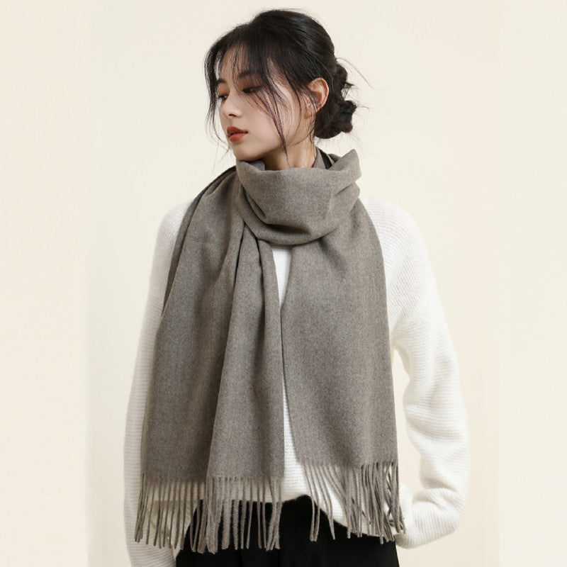 Women's Style Versatile Winter Thickened Business Wool Scarfs