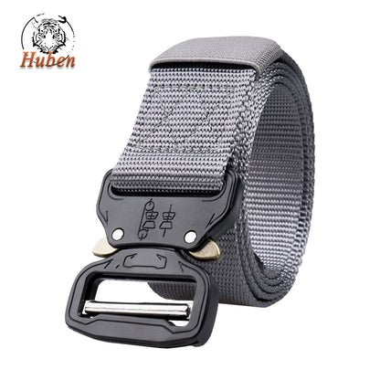 Men's Tactical Outdoor Training Imitation Nylon Release Buckle Belts