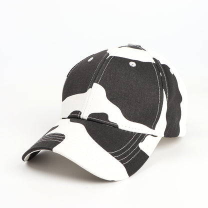 Women's & Men's Cartoon Cow Print Curved Brim Baseball Hats & Caps