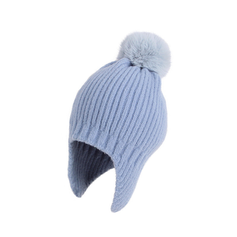 Children's Winter Hat Thermal Lei Knitted Woolen Kids' Headwear