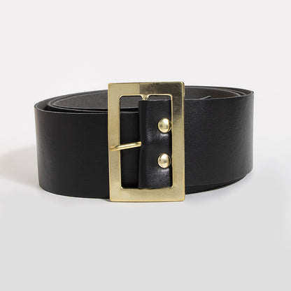 Women's & Men's Christmas Simple Black Holiday Clothing Matching Belts