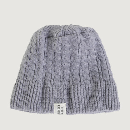 Women's Pure Color Warm Keeping Pullover Skullcap Hats & Caps