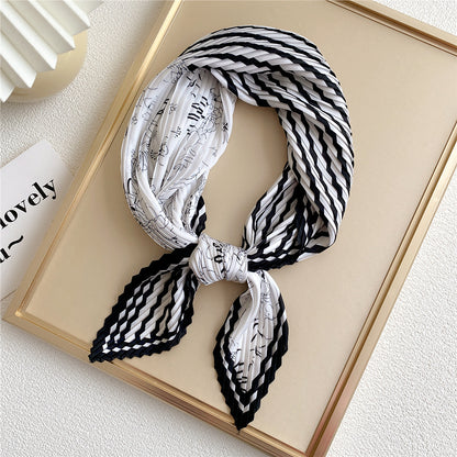 Women's Small Square Towel Versatile Decorative Silk Scarfs