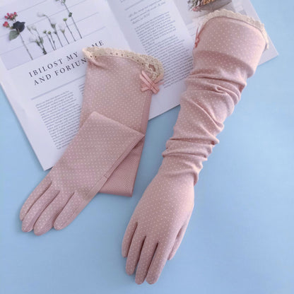 Women's Cycling Thin Touch Screen Ice Silk Gloves