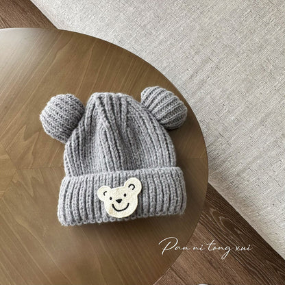 Children's Woolen Boy Knitted Hat Korean Winter Kids' Headwear