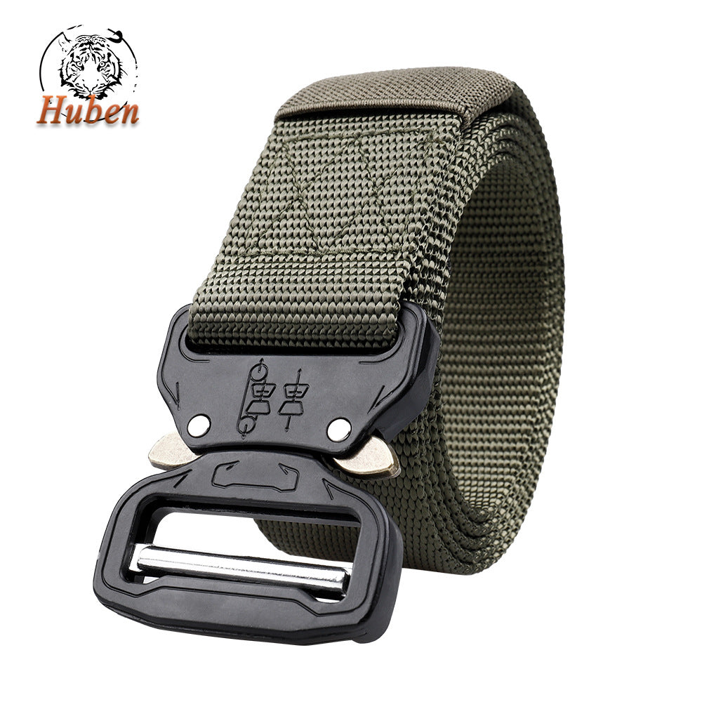 Men's Tactical Outdoor Training Imitation Nylon Release Buckle Belts