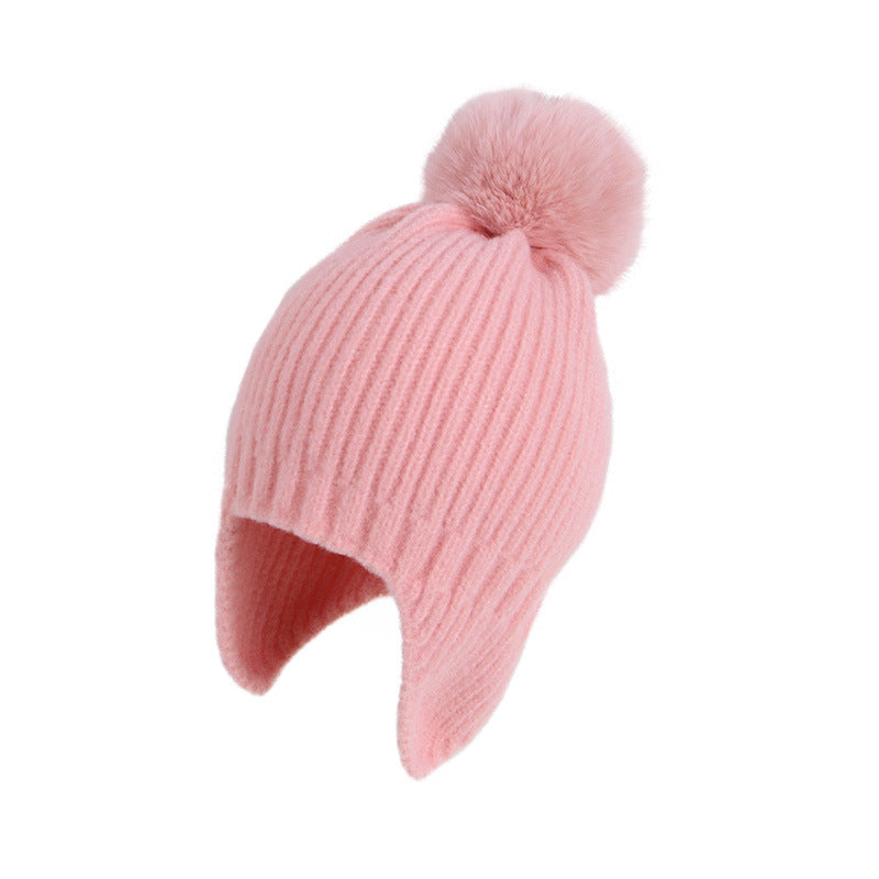 Children's Winter Hat Thermal Lei Knitted Woolen Kids' Headwear