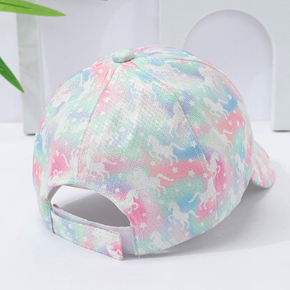 Trendy Starry Sky Sun Protection Hat Peaked Kids' Headwear