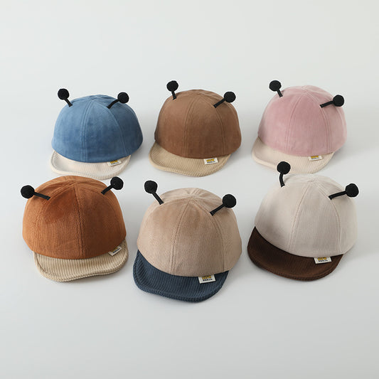 Letters Korean Style Soft Brim Peaked Kids' Headwear