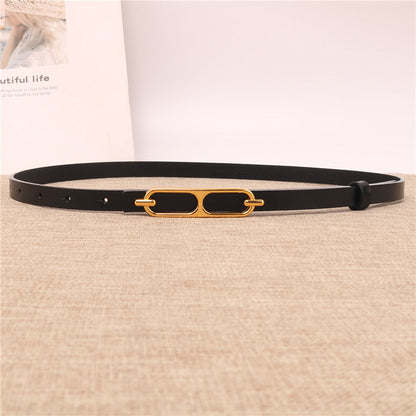 Women's Fashion Decoration Korean Jeans Smooth Buckle Belts