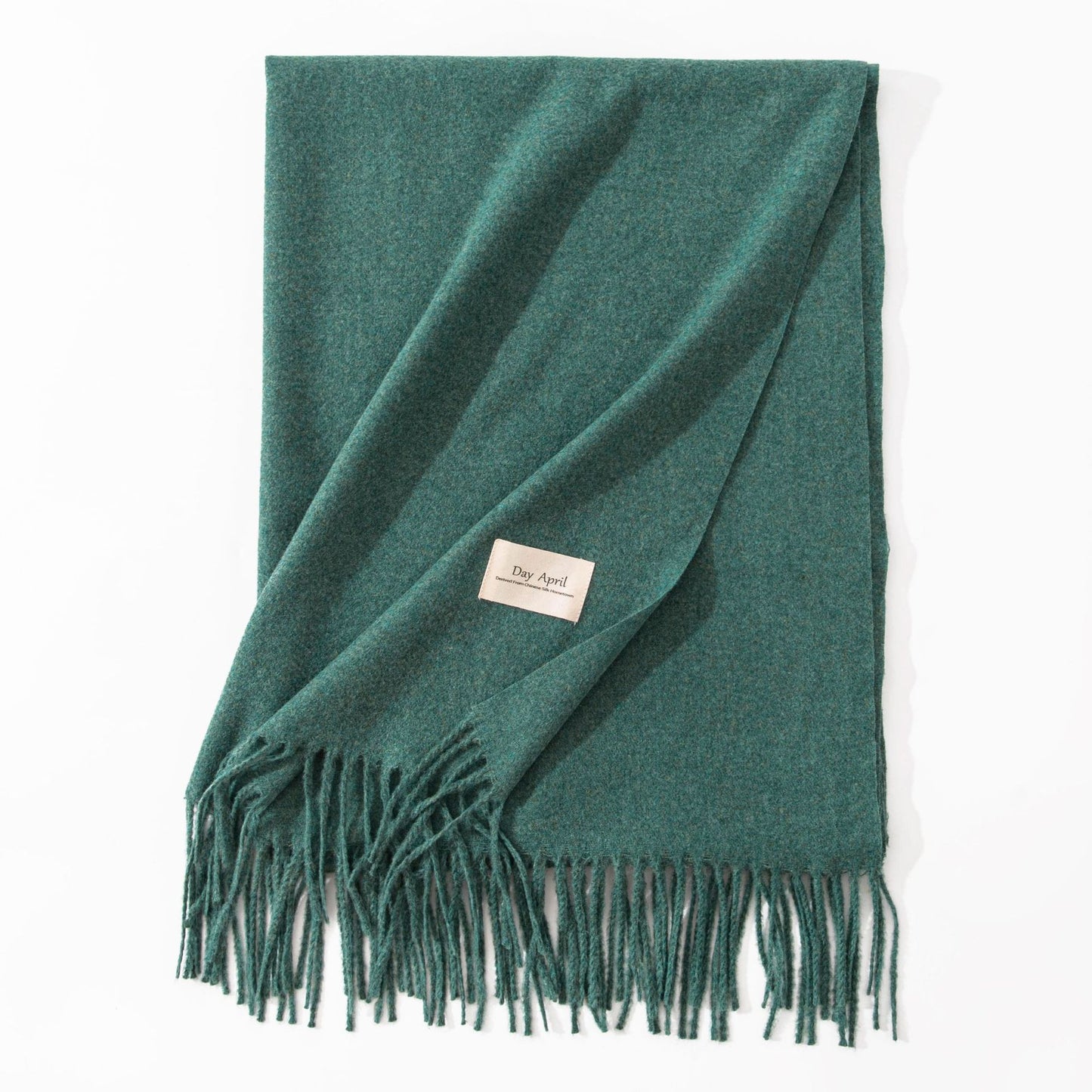 Women's High-grade Winter Versatile Solid Color Long Tassel Shawl Scarfs