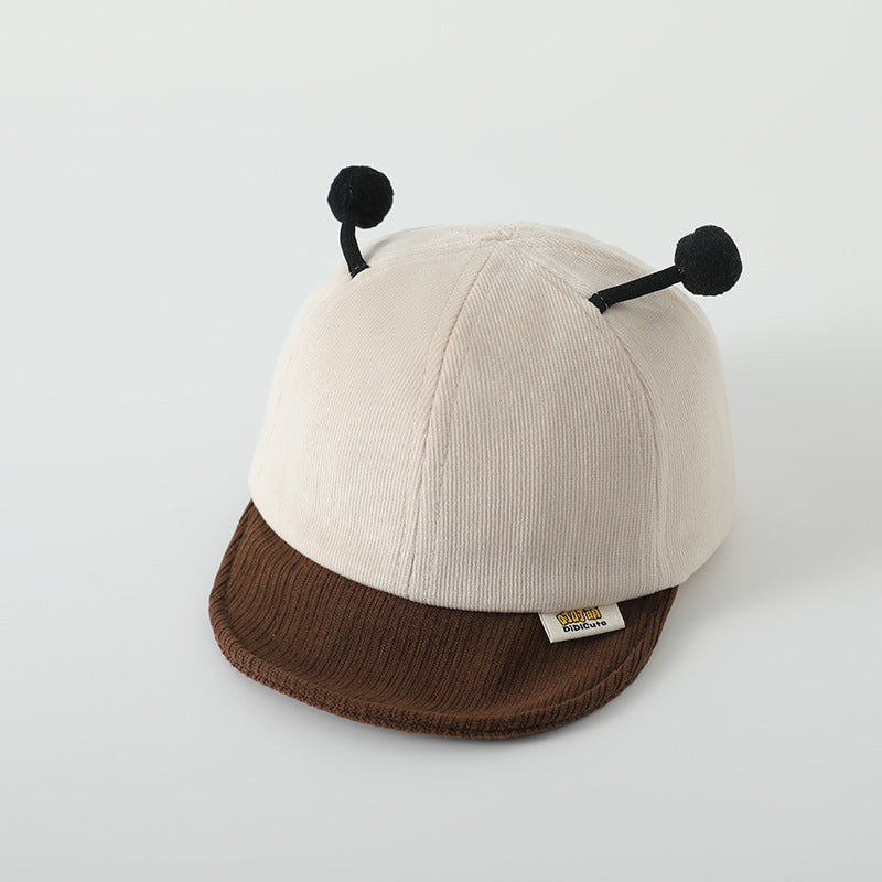 Letters Korean Style Soft Brim Peaked Kids' Headwear