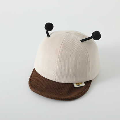 Letters Korean Style Soft Brim Peaked Kids' Headwear