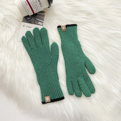 Color Procurement Service Of Korean Labeling Finger Exposed Gloves