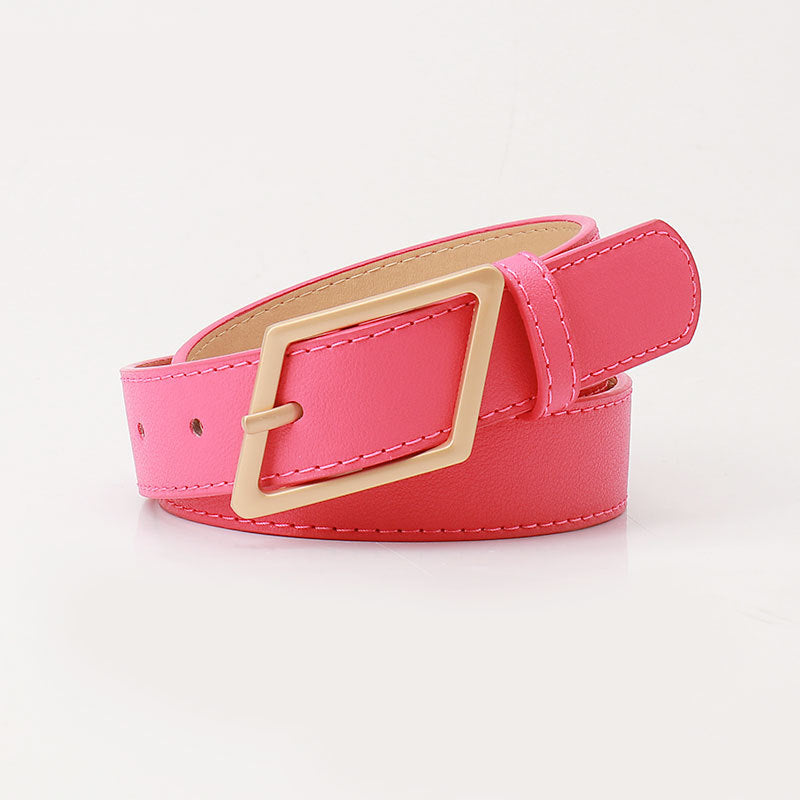 Women's Trendy Unique Alloy Pin Buckle Korean Belts