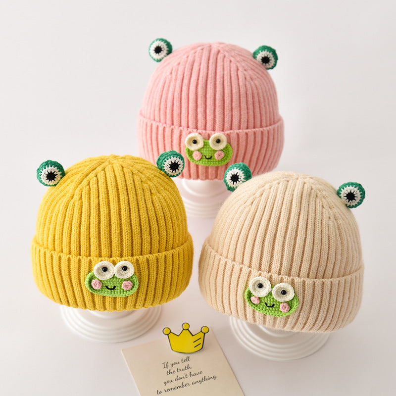 Hat Knitted Cute Super Korean Woolen Kids' Headwear