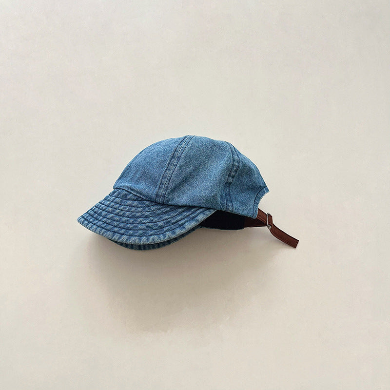 Children's Stylish Hat Denim Peaked Baseball Kids' Headwear