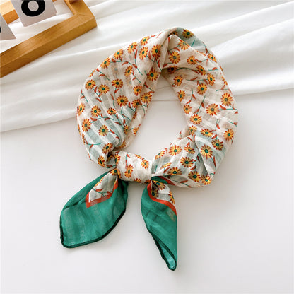 Women's Towel Silk Artistic Fashionable Elegant Hair Scarfs