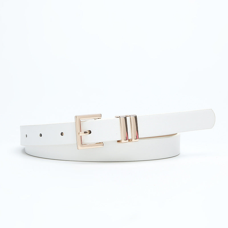 Women's Buckle Thin Simple Decoration Light Luxury Belts