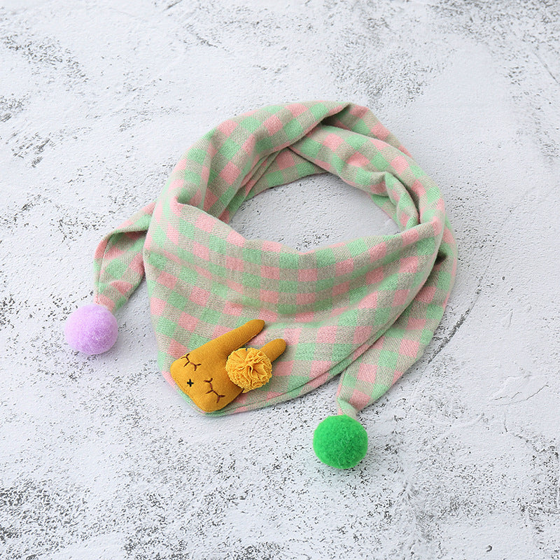 Children's Towel Color Polka Dot Pattern Double Scarfs