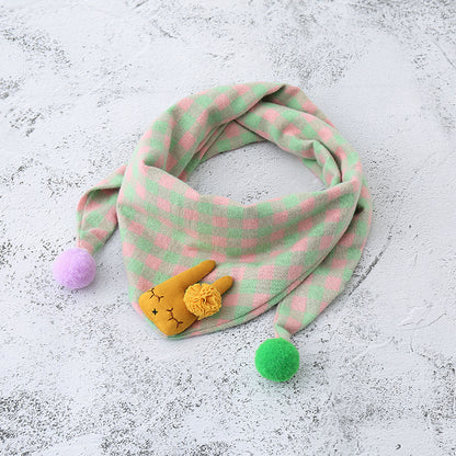 Children's Towel Color Polka Dot Pattern Double Scarfs