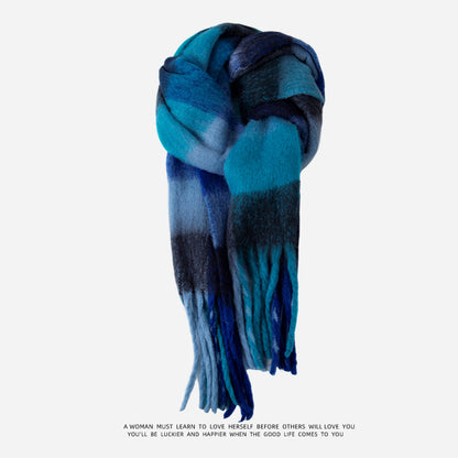 Female Rainbow Gift Furry Winter High Scarfs